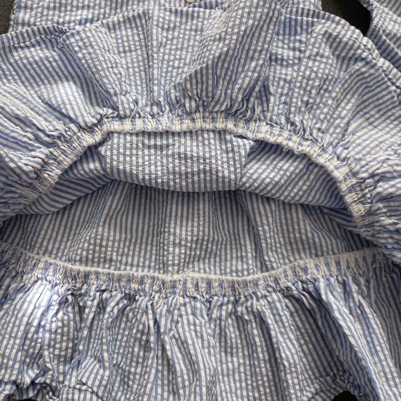 Ralph Lauren Seersucker Dress with matching Shorts - Picture 4 of 6